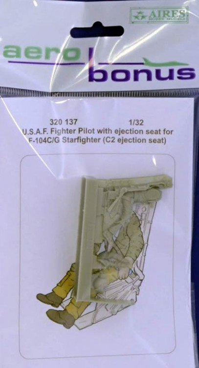Aerobonus 320137 USAF Fighter Pilot with ej. seat for F-104C/G 1/32