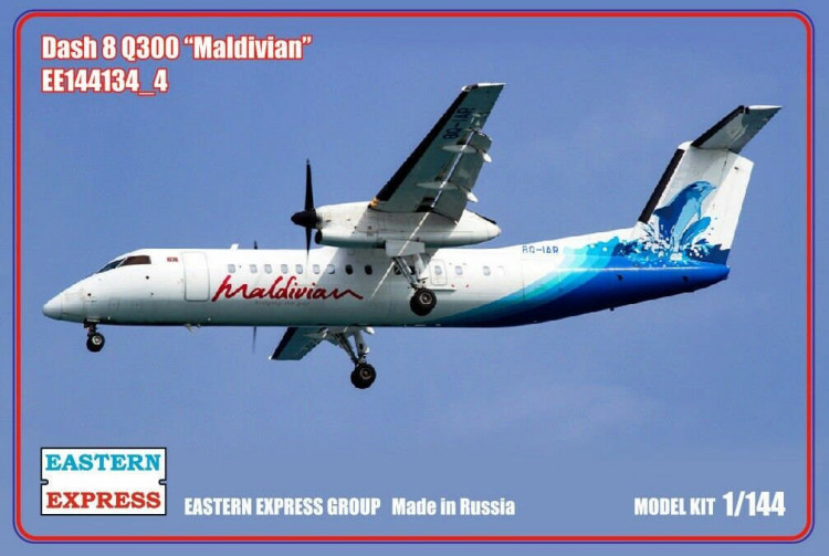 Восточный Экспресс 144134-4 Dash 8 Q300 Maldivian (Limited Edition) 1/144