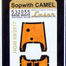 HGW 532055 Sopwith Camel Light Wood/Yellow Fuselage 1/32