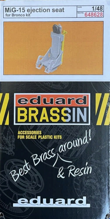 Eduard 648628 BRASSIN MiG-15 ejection seat (BRONC/ H.2000) 1/48