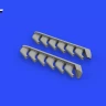 Eduard 648992 BRASSIN P-51B/C exhaust stacks (EDU) 1/48
