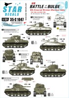 Star Decals 35-C1047 Battle of the Bulge. 6th Armored Division M4 Shermans 1/35