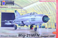 Kovozavody Prostejov 72087 MiG-21MFN 'Fishbed' - CZAF (4x camo) 1/72