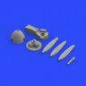 Eduard 648289 Bf 109F propeller EARLY 1/48 EDUARD