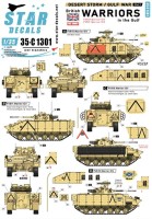 Star Decals 35-C1301 Desert Storm # 1.British Warriors in the Gulf 1990-91. Operation Granby and Desert Sabre.FV510 Warrior ISV and FV511 Warrior ICV 1/35