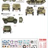 Star Decals 72-A1064 ANZAC # 1. New Zealand and Australian tanks and AFVs in Africa and Middle East WW2. Sherman Mk.III, Universal Carrier, M3A1 White Scout Car, Dingo Scout Car 1/72