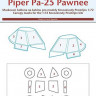 Peewit M72205 1/72 Canopy mask Piper Pa-25 Pawnee (KP)
