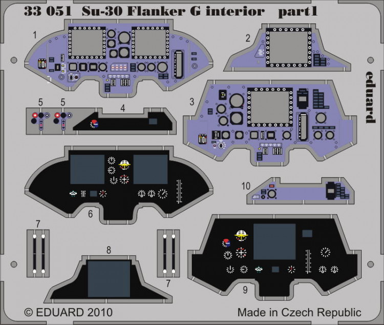 Eduard 33051 Su-30 Flanker G interior S.A. 1/32 Trumpeter