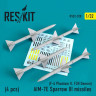 Reskit RS32-0320 AIM-7E Sparrow III missiles (4 pcs.) 1/32