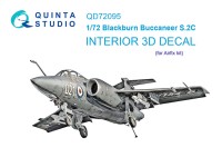 Quinta Studio QD72095 Blackburn Buccanneer S.2C (Airfix) 3D Декаль интерьера кабины 1/72