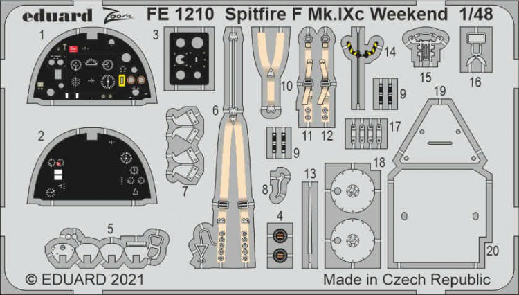 Eduard FE1210 Spitfire F Mk.IXc Weekend (EDU) 1/48