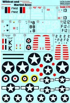 Print Scale 72-066 Wildcat and Martlet Aces 1/72