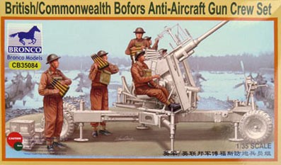Bronco CB35084 British\Commonwealth Bofors Gun Grew 1/35