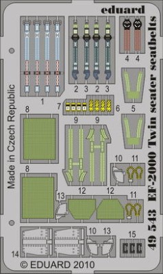 Eduard 49543 EF-2000 Two-seater seatbelts