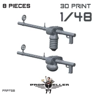 77Propeller 77PRP758 MG-15 (8 pcs.) 1/48