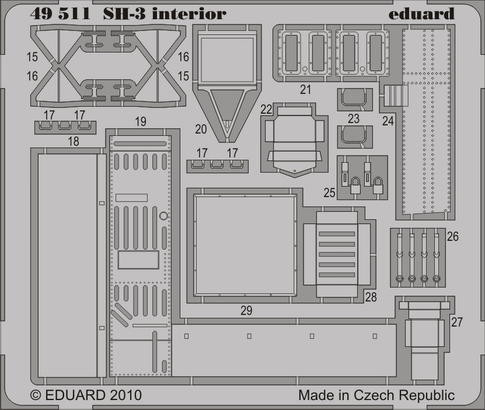 Eduard 49511 SH-3 interior S.A.