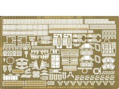 White Ensign Models PE 4015 USN/RN 4-PIPER DESTROYERS 1/400