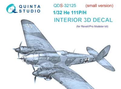 Quinta studio QDS-32125 He 111 P/H (Revell/ProModeler) (малая версия) 1/32
