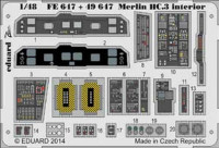 Eduard FE647 Merlin HC.3 interior S.A.