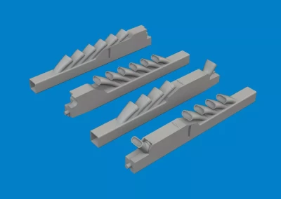 Eduard 6481147 BRASSIN Ju 88A exhaust stacks PRINT (EDU/ICM) 1/48