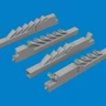 Eduard 6481147 BRASSIN Ju 88A exhaust stacks PRINT (EDU/ICM) 1/48