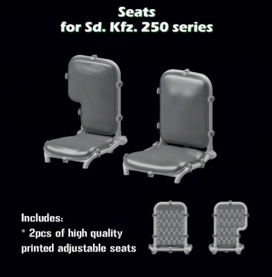 Sbs Model 3D026 Seats for Sd.Kfz.250 series (2 pcs.) 1/35