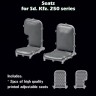 SBS Model 3D026 Seats for Sd.Kfz.250 series (2 pcs.) 1/35
