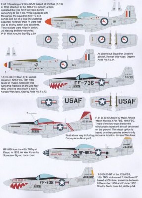 Aims AIMS32D005 Korean War North-American F-51 Mustangs 1/32