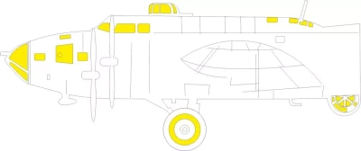 Eduard EX1069 Mask B-17F (altern.nose, frame X) TFace (EDU) 1/48