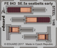 Eduard FE843 SE.5a seatbelts early STEEL 1/48
