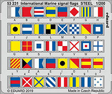 Eduard 53231 SET 1/200 International Marine signal flags STEEL