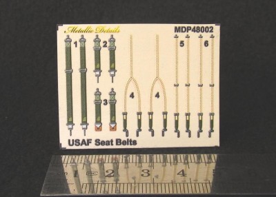 Metallic Details MDP48002 USAF seat belts WWII 1/48