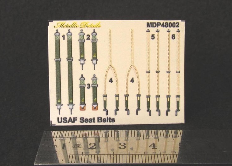 Metallic Details MDP48002 USAF seat belts WWII 1/48