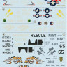 Print Scale 72-153 Boeing-Vertol 107 part 2 The complete set 1,5 leaf Wet decal 1/72