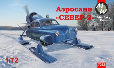 Military Wheels MW7262 Советские аэросани Север-2 1:72
