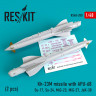Reskit RS48-0280 Kh-23M missile with APU-68 (2 pcs)(Su-17, Su-24, Mig-23, Mig-27, JaK-38) Hobbe Boss, Trumpeter, Kitty Hawk 1/48