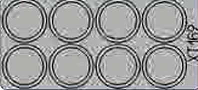 Eduard XT169 RSO Pak 40/4 75mm wheel masks