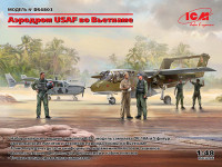 ICM DS4803 Война во Вьетнаме (Cessna O-2A, OV-10А Bronco, американские пилоты и техники (5 фигур)) 1/48