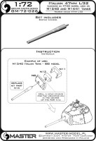 Master (Pl) G72026 Italian 47mm L/32 gun barrel (Cannone 47/32) 1/72