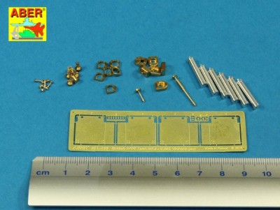 Aber 35 L-196 Barrels for British Mk.I Female Tank or 0.303 Vickers gun x 4 8mm Hotchkiss m.1909 x 1 (designed to be used with Takom kits) 1/35