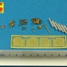 Aber 35 L-196 Barrels for British Mk.I Female Tank or 0.303 Vickers gun x 4 8mm Hotchkiss m.1909 x 1 (designed to be used with Takom kits) 1/35