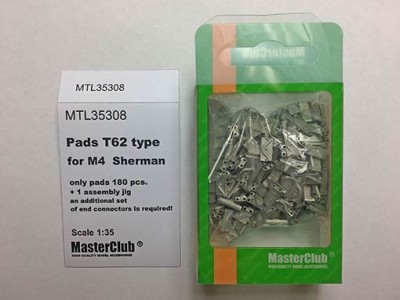 Master Club MTL-35308 Pads T62 type for M4 Sherman 1/35
