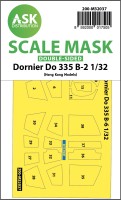 Art Scale 200-M32037 Dornier Do-335B-2 canopy frame paint masks (inside & outside) 1/32