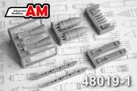 Advanced Modeling AMC 48019-1 ФАБ-500М-62 УМПК фугасная авиабомба калибра 500 кг с модулем планирования и коррекции  1/48