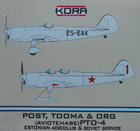 Kora Model 72211 PTO-4 Estonian Aeroclub & Soviet Service 1/72