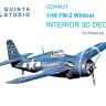 Quinta Studio QD48421 FM-2 Wildcat (Eduard) 3D Декаль интерьера кабины 1/48
