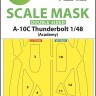 Art Scale 200-M48146 Fairchild A-10C Thunderbolt canopy frame paint mask (inside and outside) 1/48