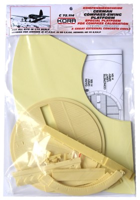 Kora Model C72114 German Compass-Swing Platf.(Ju87,Ju86,He111) 1/72
