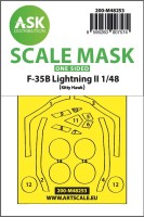 Art Scale 200-M48253 Lockheed-Martin F-35B Lightning II canopy frame paint mask (outside only) 1/48