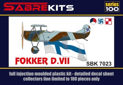 Sabre Kits SBK7023 Fokker D.VII (Finland, Poland, the Netherlands) ex-MAC, new decals 1/72